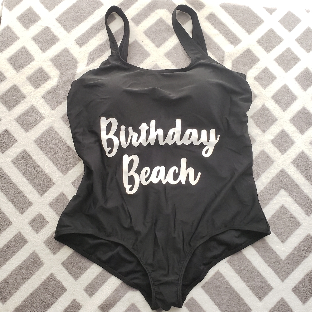 Personalized Birthday Beach Bathing Suit